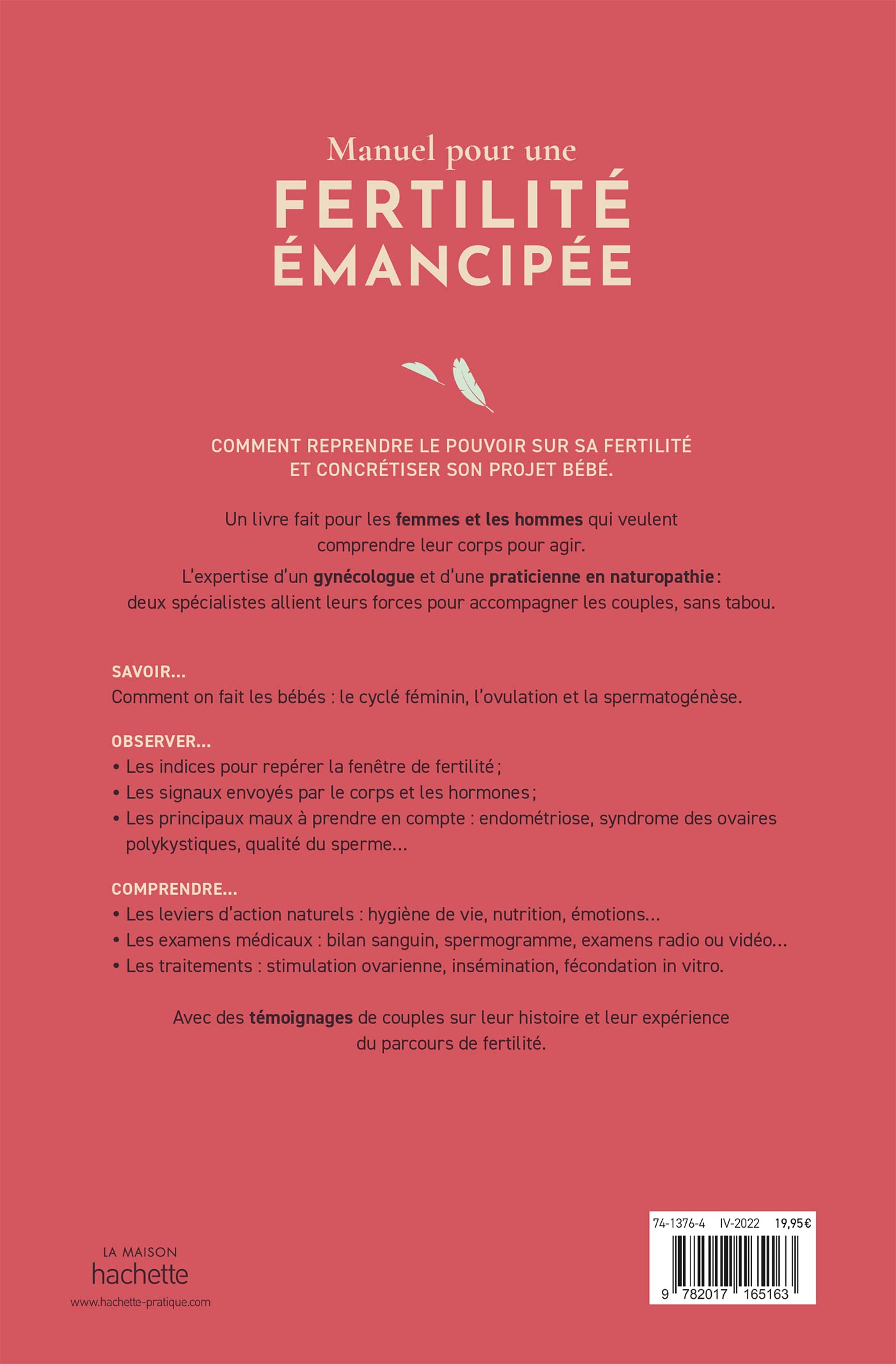 Manuel pour une fertilité émancipée - Laurène Sindicic & Dr Jean-Pierre Andine