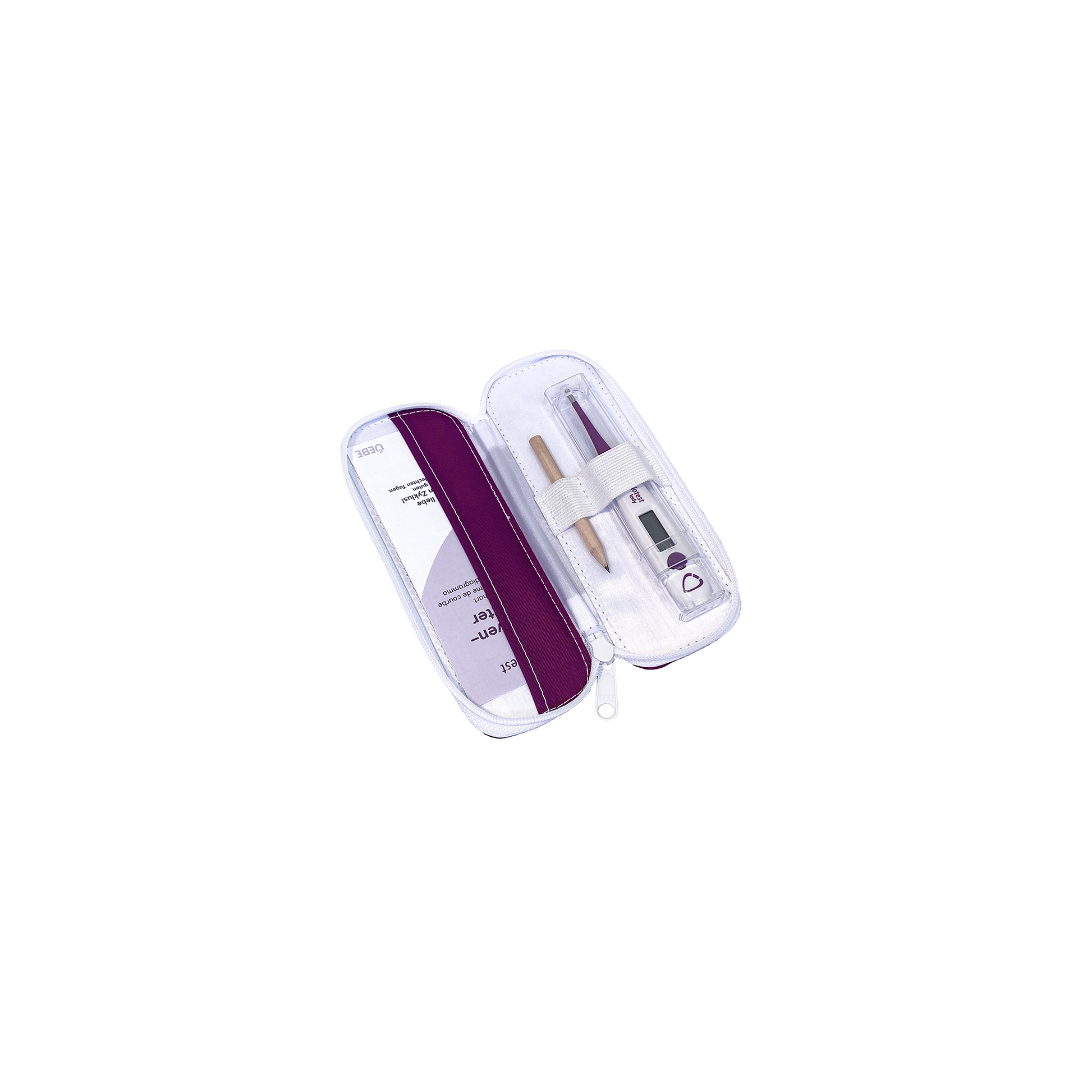 cyclotest lady Basalthermometer mit Tasche und Kurvenblättern zur  Zykluskontrolle NFP Thermometer digital : : Drogerie & Körperpflege
